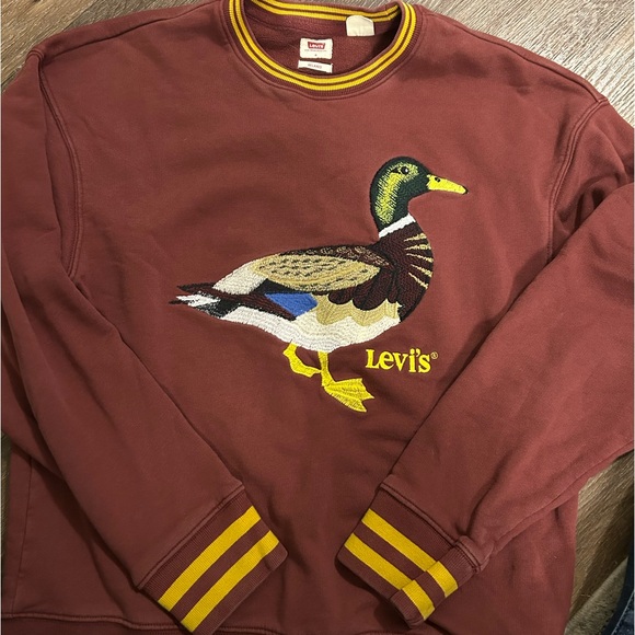 Levi's Other - Levi's Men's Maroon Sweater with Duck
